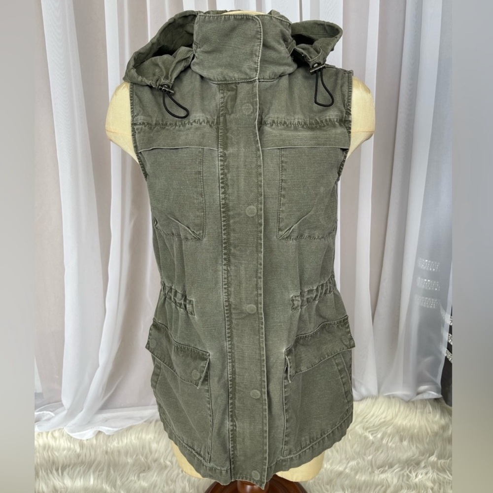 DKNY Army Green Utility Vest - Picture 6 of 6